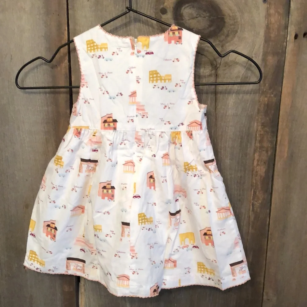 NWOT 2006 Gymboree White Travel Dress Size 12 - 18 months girls